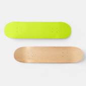Chartreuse Gelb (feste Farbe) Skateboard (Horizontal)