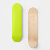 Chartreuse Gelb (feste Farbe) Skateboard (Vorderseite)