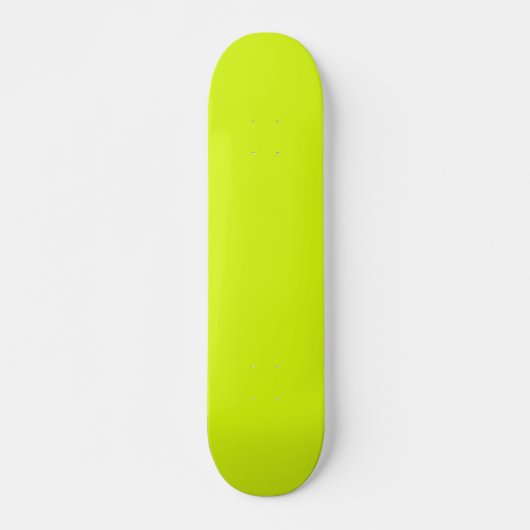Chartreuse Gelb (feste Farbe) Skateboard (Vorne)