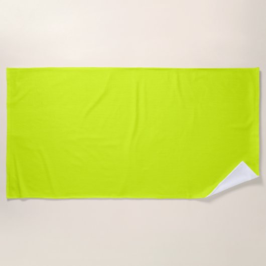  Chartreuse Gelb (feste Farbe)  Strandtuch (Vorderseite)