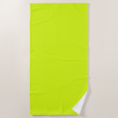  Chartreuse Gelb (feste Farbe)  Strandtuch (Vorderseite)