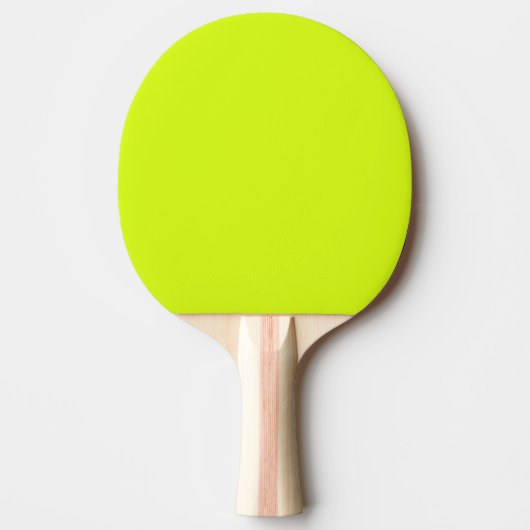 Chartreuse Gelb (feste Farbe) Tischtennis Schläger (Vorderseite)