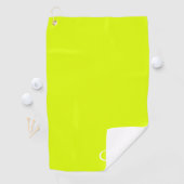 Chartreuse gelb - mit Monogramm Golfhandtuch (Insitu)