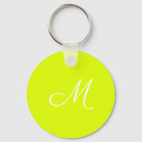 Chartreuse gelb - mit Monogramm