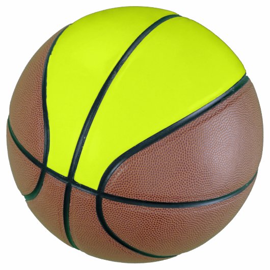 Chartreuse Gelbe Farbe Basketball (angewinkelt)