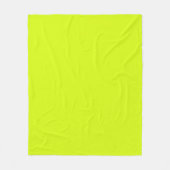 Chartreuse Gelbe Farbe Fleecedecke (Vorderseite)