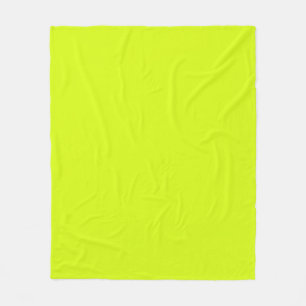 Chartreuse Gelbe Farbe Fleecedecke