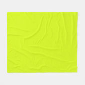 Chartreuse Gelbe Farbe Fleecedecke (Vorderseite (Horizontal))