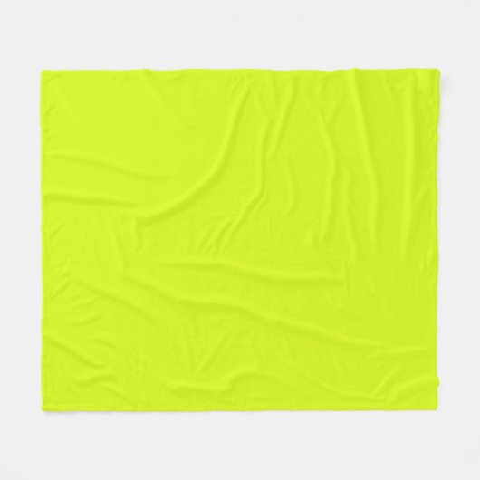 Chartreuse Gelbe Farbe Fleecedecke (Vorderseite (Horizontal))