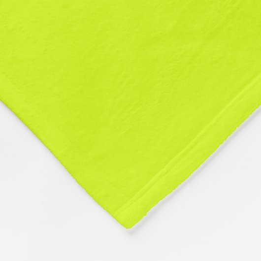 Chartreuse Gelbe Farbe Fleecedecke (Ecke)