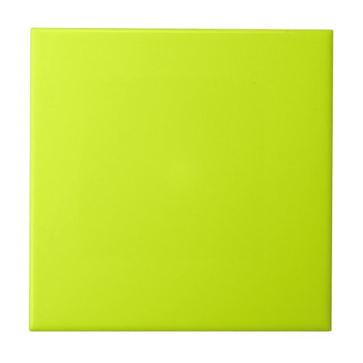 Chartreuse Gelbe Farbe Fliese (Vorderseite)