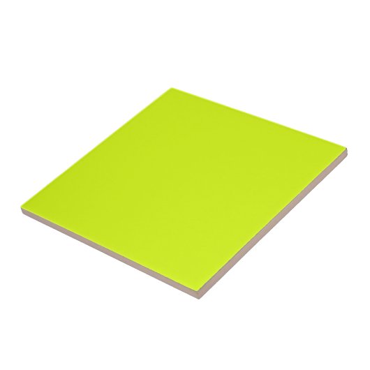Chartreuse Gelbe Farbe Fliese (Seite)