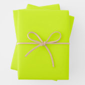 Chartreuse Gelbe Farbe Geschenkpapier Set (Beispiel)