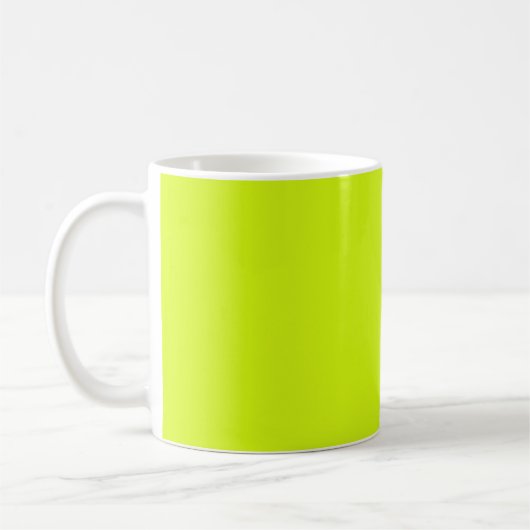 Chartreuse Gelbe Farbe Kaffeetasse (Links)