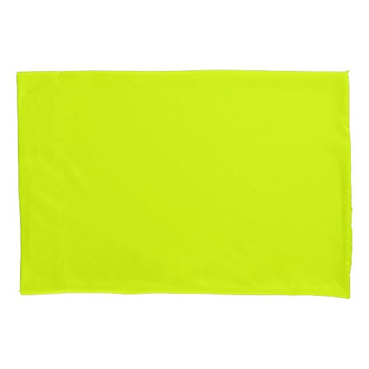 Chartreuse Gelbe Farbe Kissenbezug (Vorderseite)