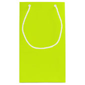 Chartreuse Gelbe Farbe Kleine Geschenktüte (Rückseite)