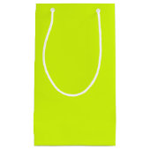Chartreuse Gelbe Farbe Kleine Geschenktüte (Vorderseite)