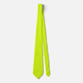Chartreuse Gelbe Farbe Krawatte (Vorderseite)