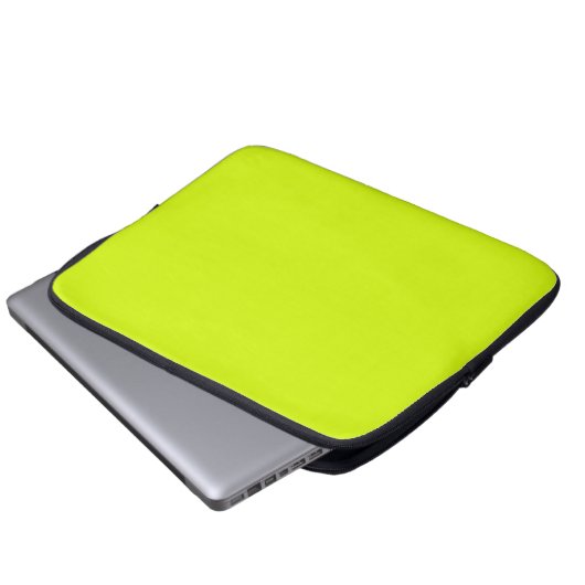 Chartreuse Gelbe Farbe Laptopschutzhülle (Vorne Knopf)