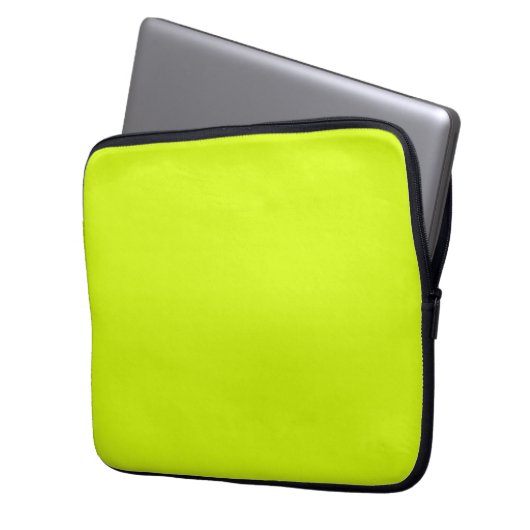 Chartreuse Gelbe Farbe Laptopschutzhülle (Vorderseite Links)