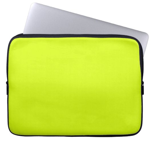 Chartreuse Gelbe Farbe Laptopschutzhülle (Vorderseite)