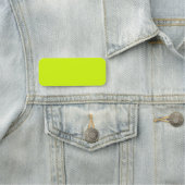 Chartreuse Gelbe Farbe Namensschild (Beispiel)