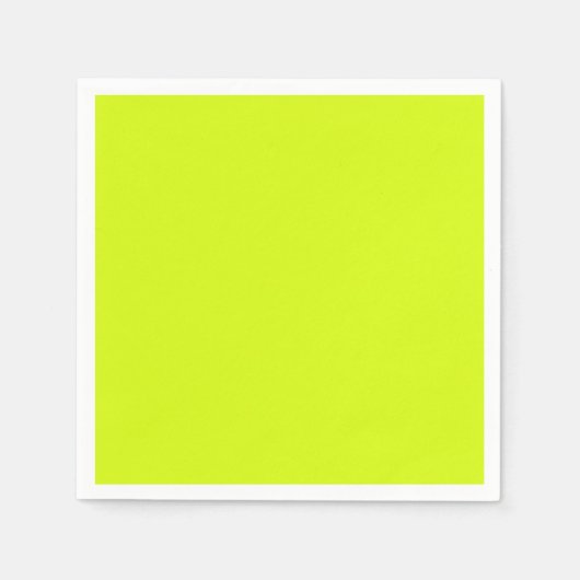 Chartreuse Gelbe Farbe Serviette (Vorderseite)