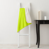 Chartreuse Gelbe Farbe Sherpadecke (Beispiel)