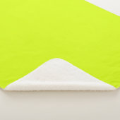 Chartreuse Gelbe Farbe Sherpadecke (3/4)
