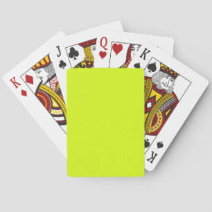 Chartreuse Gelbe Farbe Spielkarten