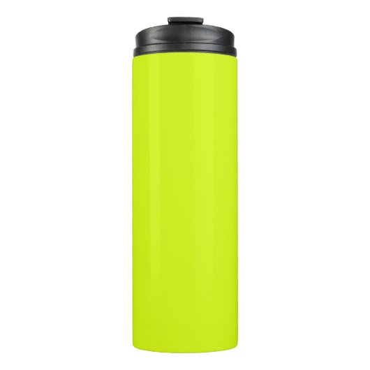 Chartreuse Gelbe Farbe Thermosbecher (Vorderseite)