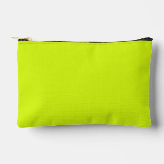 Chartreuse Gelbe Farbe Zubehörtasche (Vorderseite)