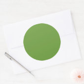 Chartreuse, gelbgrün runder aufkleber (Umschlag)