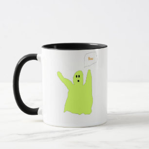 Chartreuse Ghostie mit Orange Boo Tasse