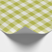 Chartreuse Gingham - Geschenkpapier (Ecke)