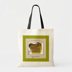 Chartreuse glitzernde Blätter-Taschen-Tasche Tragetasche