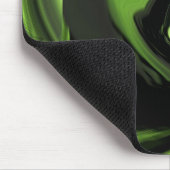 Chartreuse Green Abstrakt Heart Mousepad (Ecke)