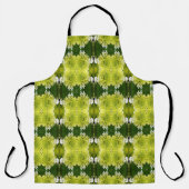 Chartreuse Green Abstrakt Hydrangea Blooms Muster Schürze (Vorderseite)
