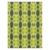 Chartreuse Green Abstrakt Hydrangea Blooms Muster Tischdecke (Vorderseite)