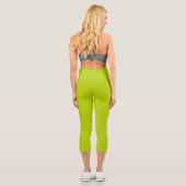 Chartreuse Green Capri Leggings (Rückseite)