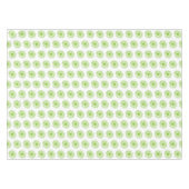 Chartreuse Green Daisy Print, Hippie Blume Print Tischdecke (Vorderseite (Horizontal))
