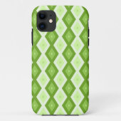 Chartreuse green diamond pattern Case-Mate iPhone hülle (Rückseite)