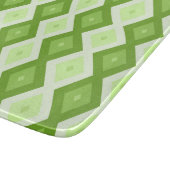Chartreuse green diamond pattern schneidebrett (Ecke)