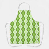 Chartreuse green diamond pattern schürze (Vorderseite)