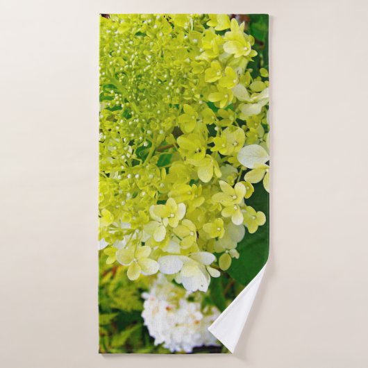 Chartreuse Green, Limelight Hydrangea, Badehandtuch (Badehandtuch)