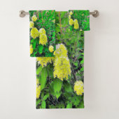 Chartreuse Green Limelight Hydrangea Garden Badhandtuch Set (Insitu)