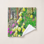 Chartreuse Green Limelight Hydrangea Garden Badhandtuch Set (Waschlappen)