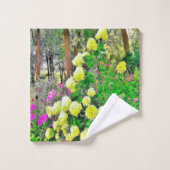 Chartreuse Green Limelight Hydrangea Garden Badhandtuch Set (Waschlappen)