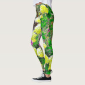 Chartreuse Green Limelight Hydrangea Garden Leggings (Links)