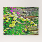 Chartreuse Green Limelight Hydrangea Garden Puzzle (Horizontal)